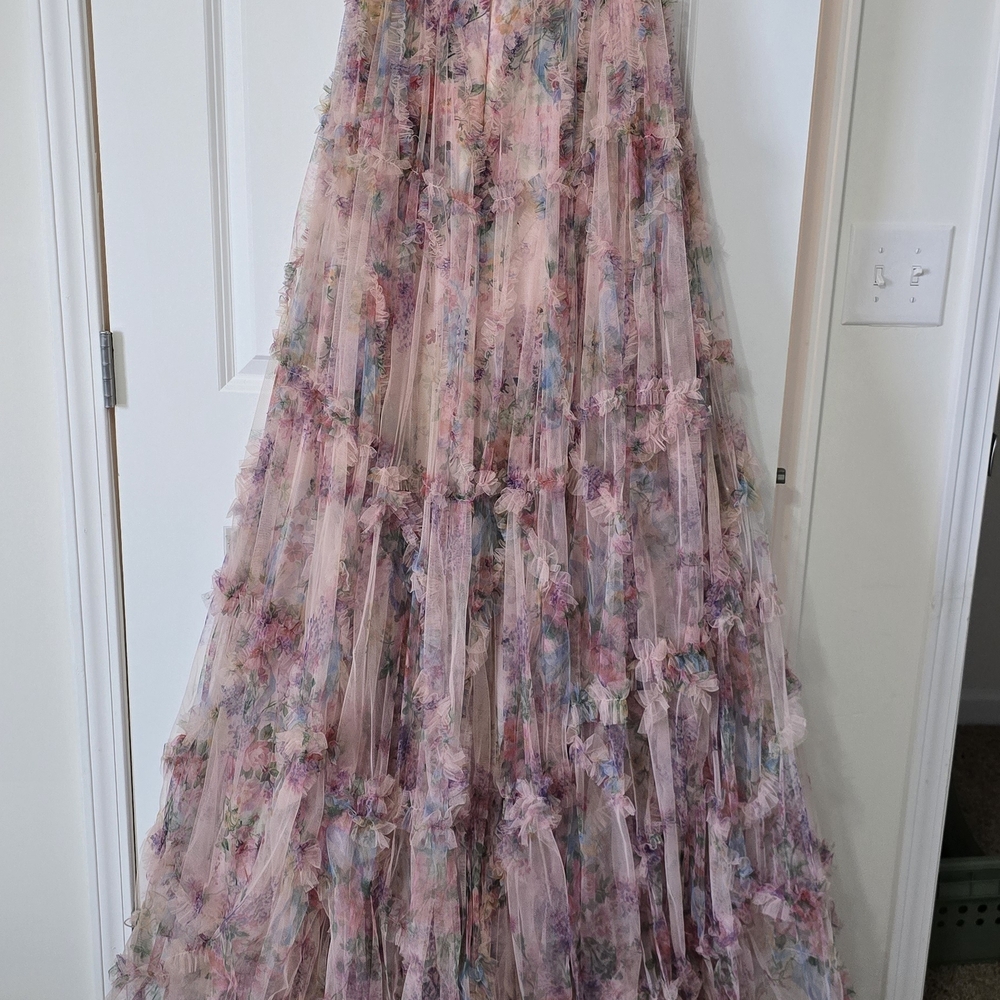 Sherri Hill Pastel Floral Dress - Picture 9 of 9